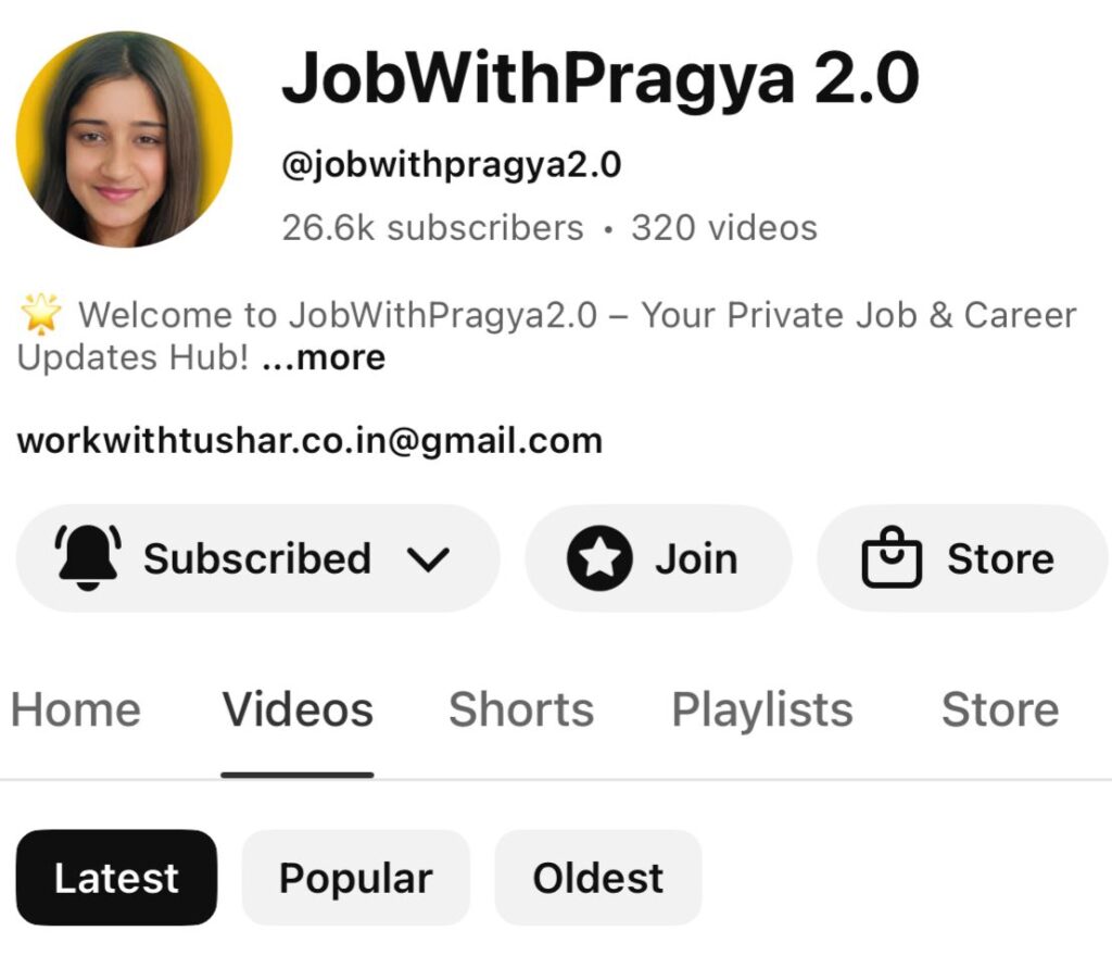 JobWithPragya.com YT