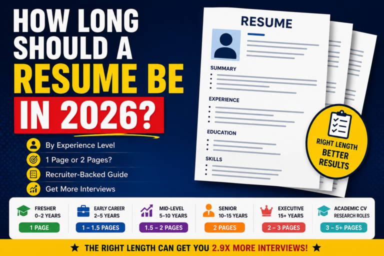 How Long Should a Resume Be in 2026