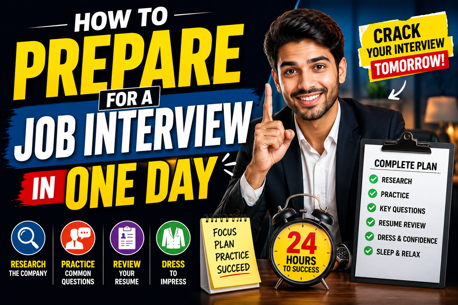 How to Prepare for a Job Interview in One Day