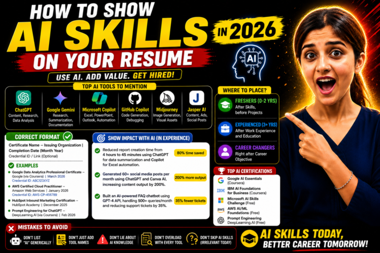 How to Show AI Skills on Your Resume in 2026